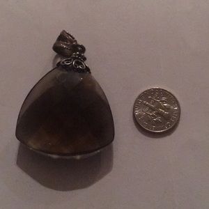 Smokey Quartz Faceted Pendant.